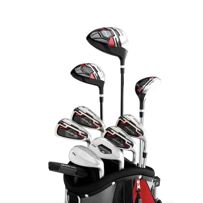 Wilson Profile XD Graphite Golf Set - Right Hand - 10 Clubs + Bag