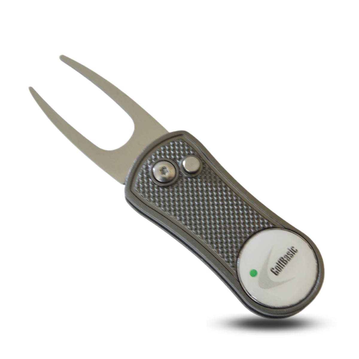 GolfBasic Divot Tool with Pop-Up Button & Magnetic Ball Marker