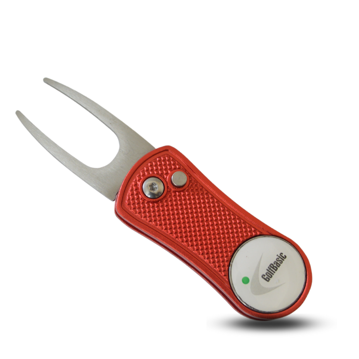 GolfBasic Divot Tool with Pop-Up Button & Magnetic Ball Marker