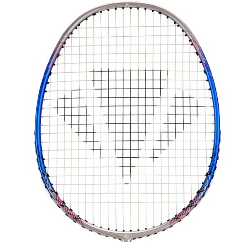 Carlton Thunder Shox 1200 Strung Badminton Racket (Silver/Blue)