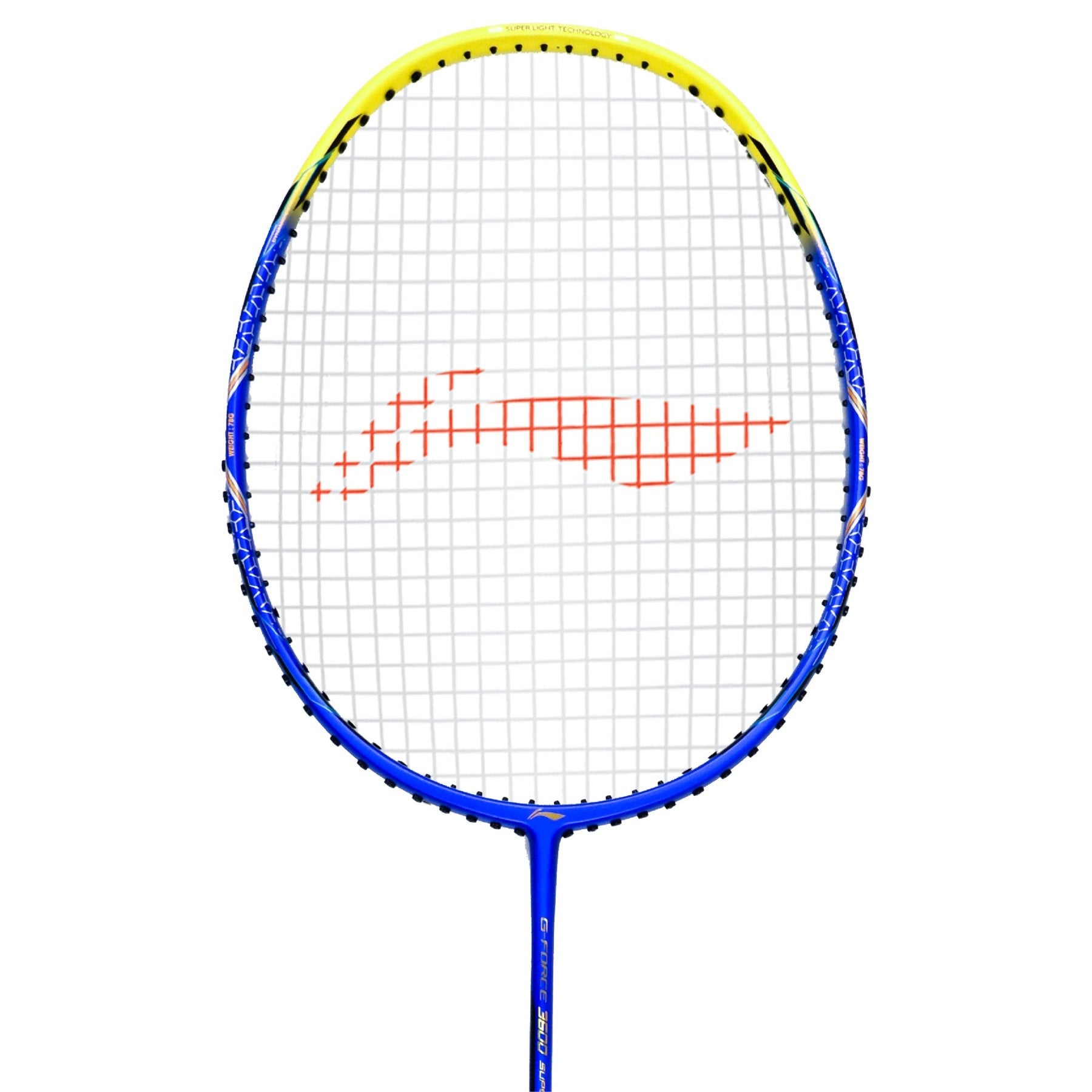 Li-Ning G-Force 3600 Superlite Strung Badminton Racquet (Blue/Yellow)