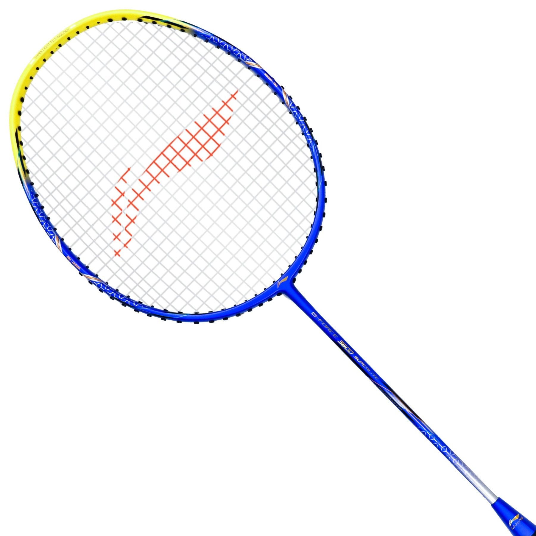 Li-Ning G-Force 3600 Superlite Strung Badminton Racquet (Blue/Yellow)