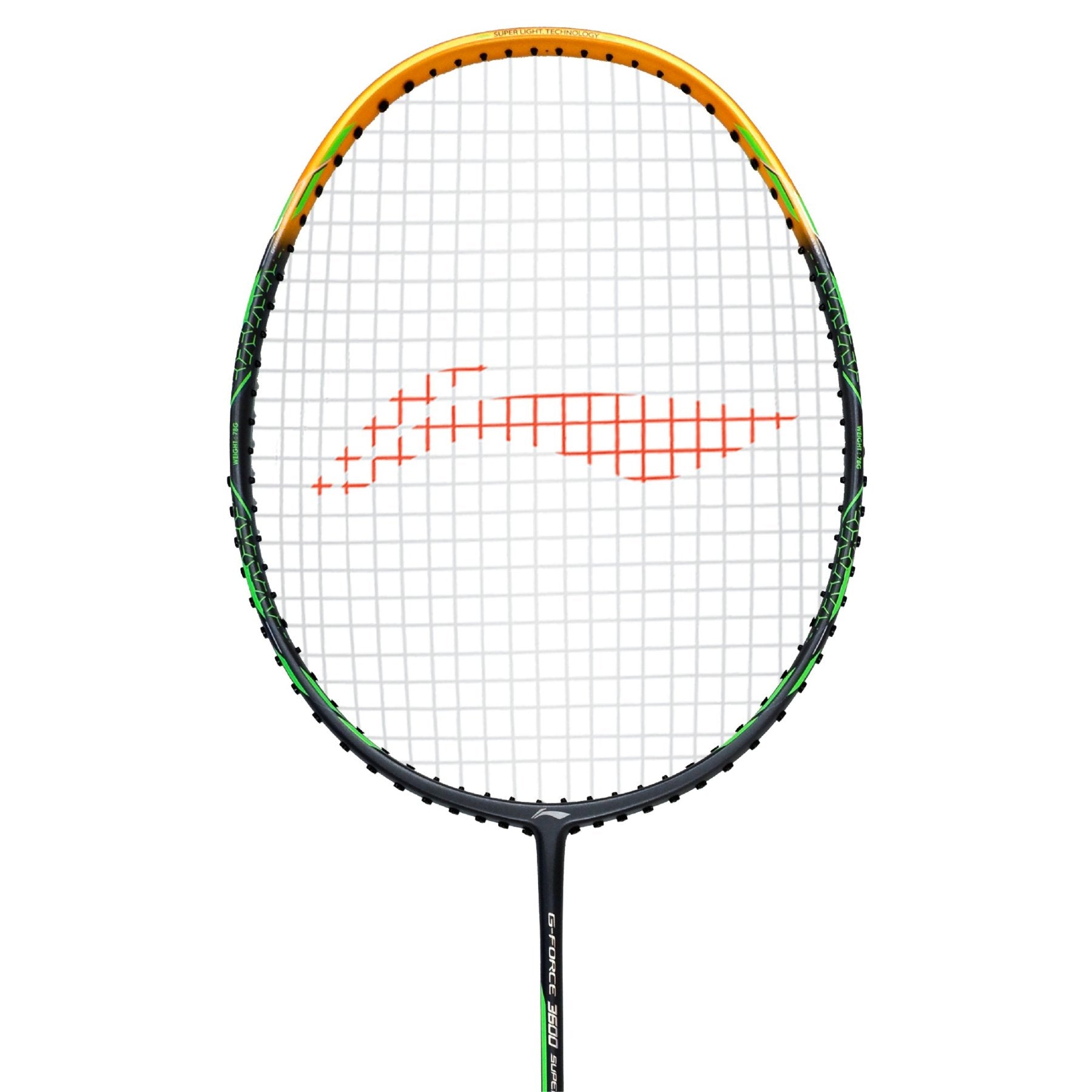 Li-Ning G-Force 3600 Superlite Strung Badminton Racquet (Dark Grey/Gold)