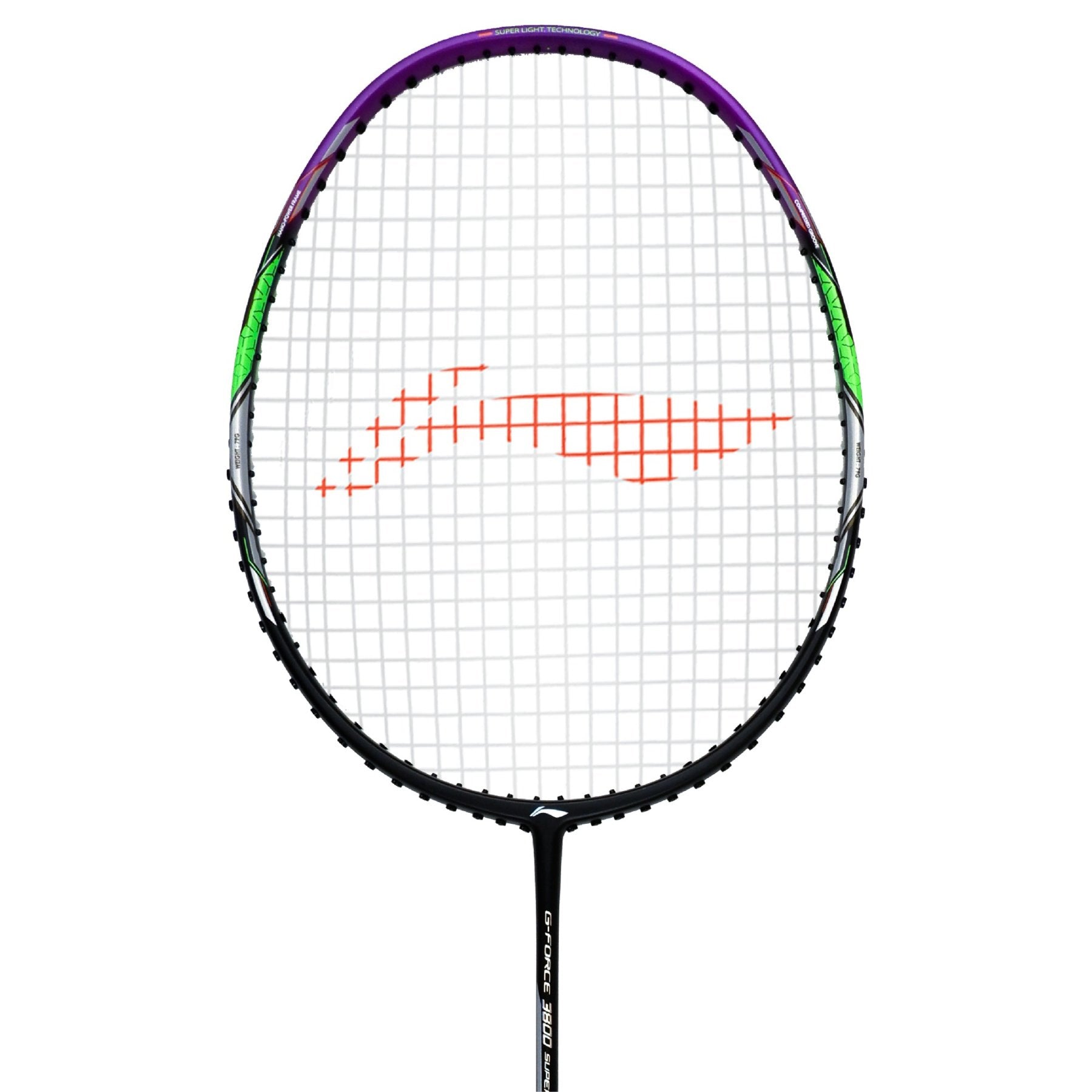 Li-Ning G-Force 3800 Superlite Strung Badminton Racquet (Black/Purple)