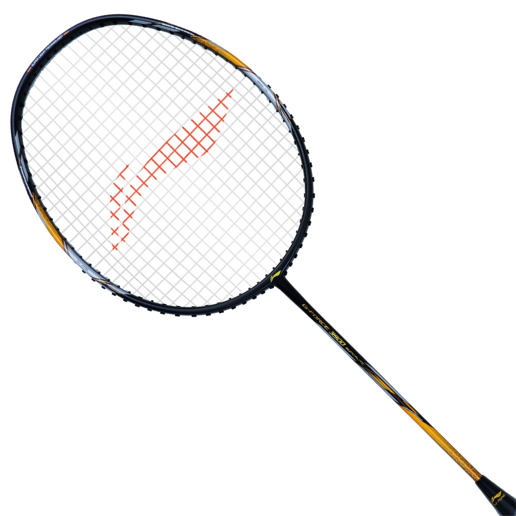 Li-Ning G-Force 3900 Superlite Strung Badminton Racquet (Black/Gold)