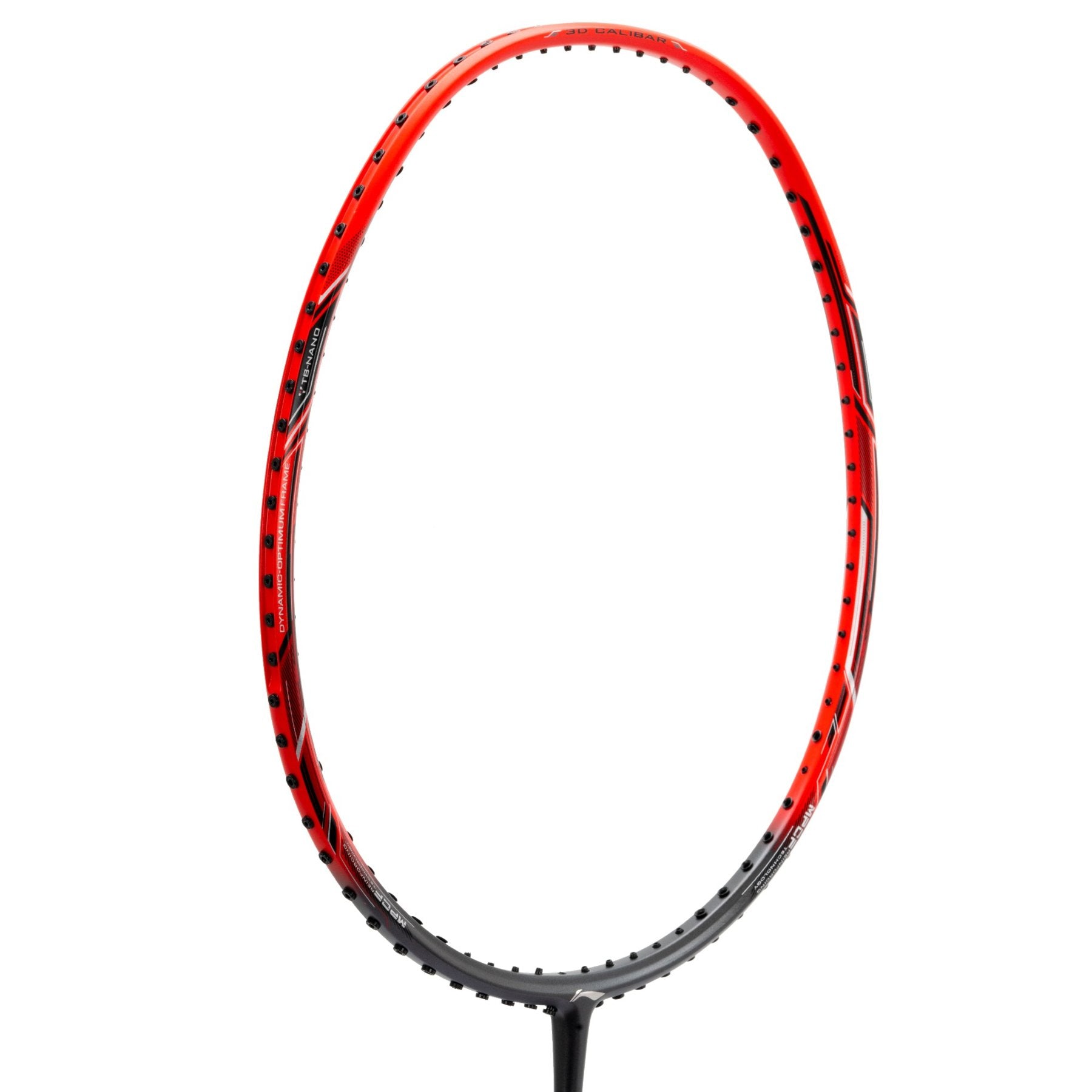 Li-Ning 3D Caliber X Boost UnStrung Badminton Racket (Dark Grey/Red)