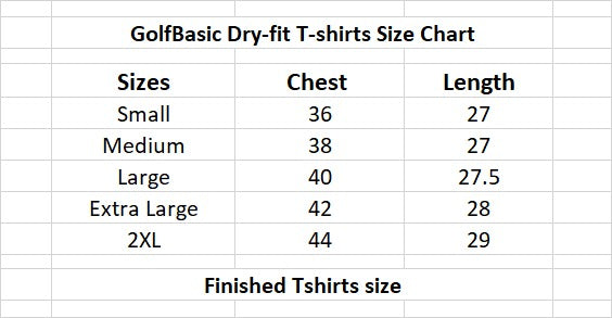 GolfBasic Dryfit Stripes T-shirt