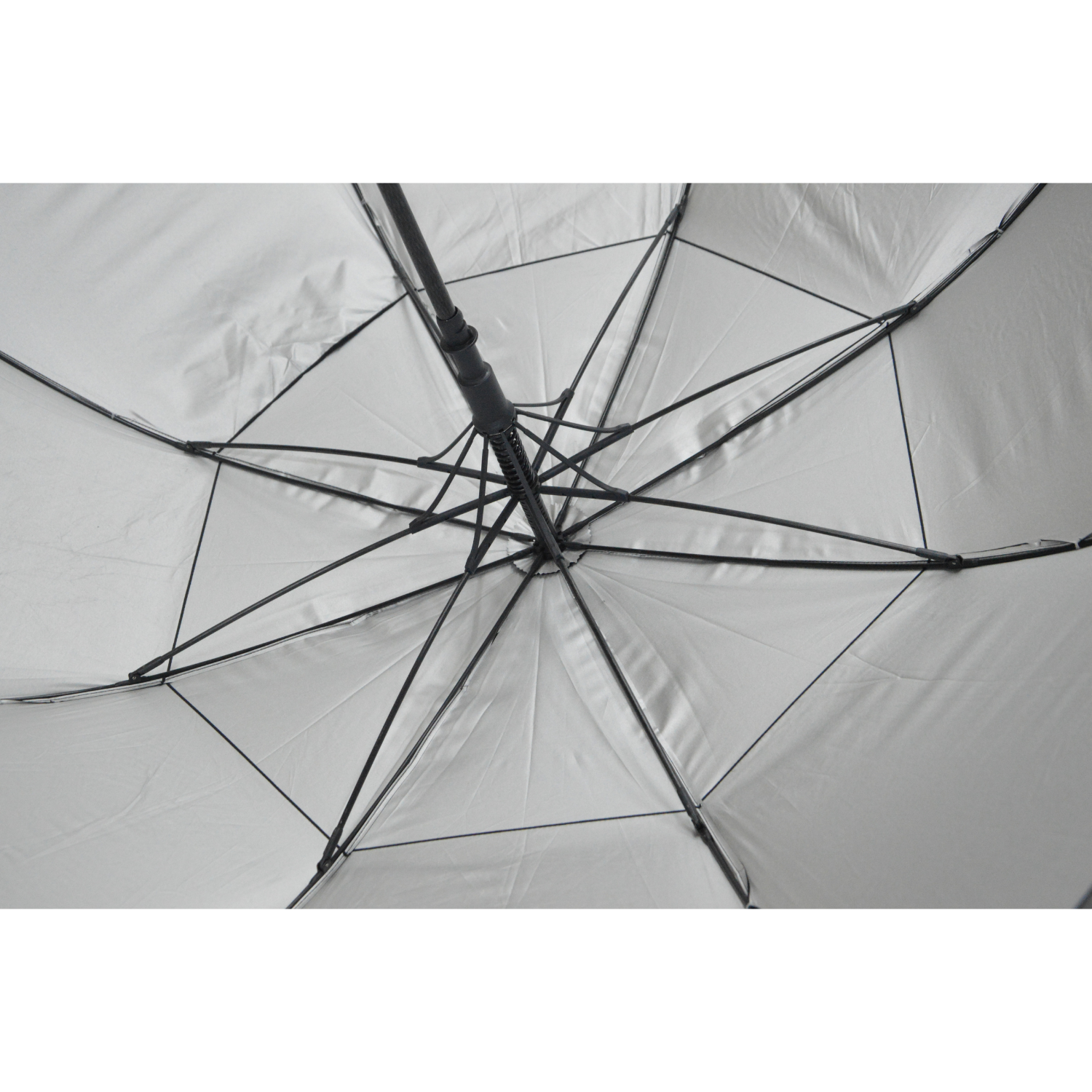 GolfBasic EP Coated Double Canopy Golf Umbrella (Black)