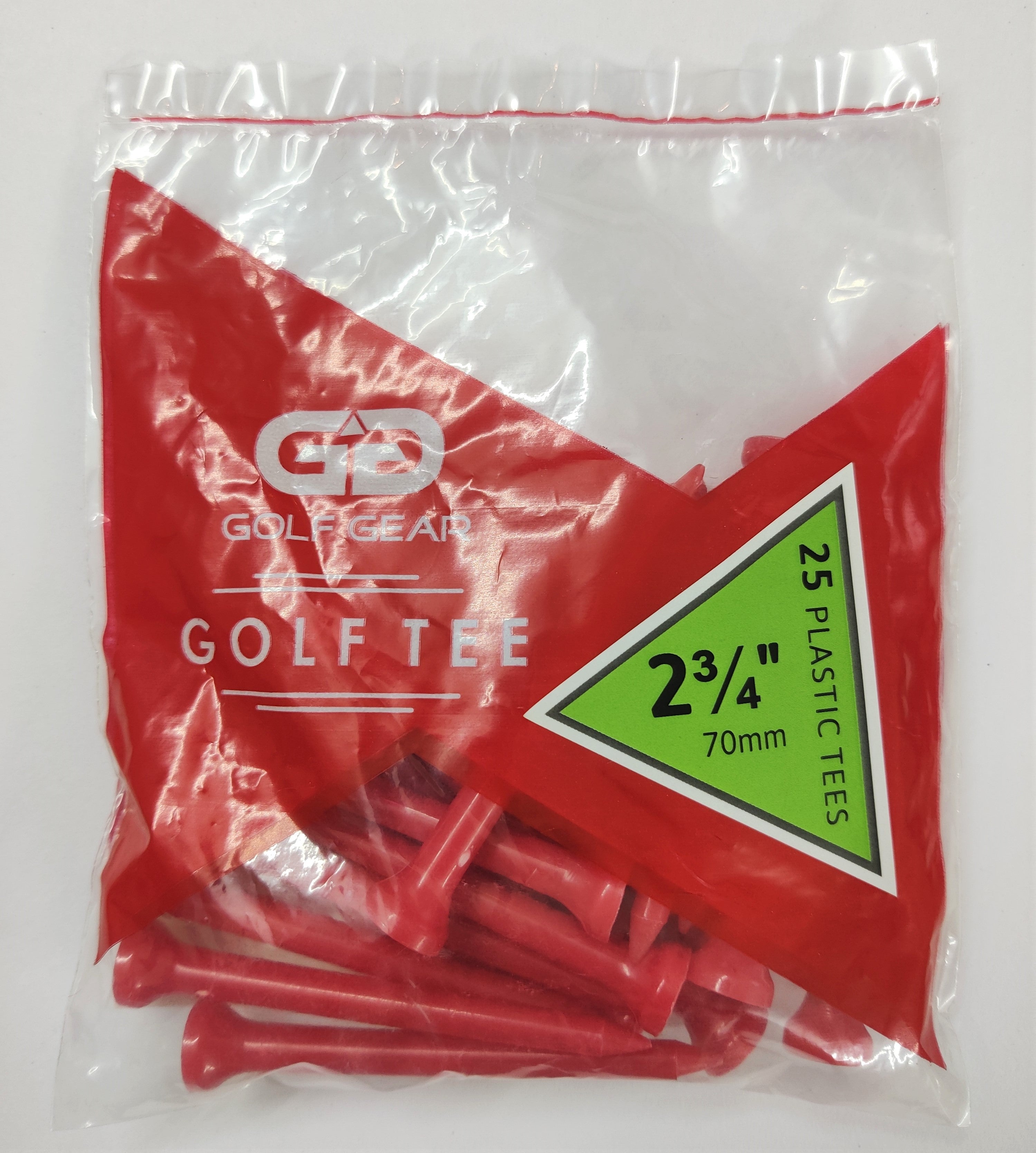 Golf Gear Plastic Golf Tees (3 Sizes)