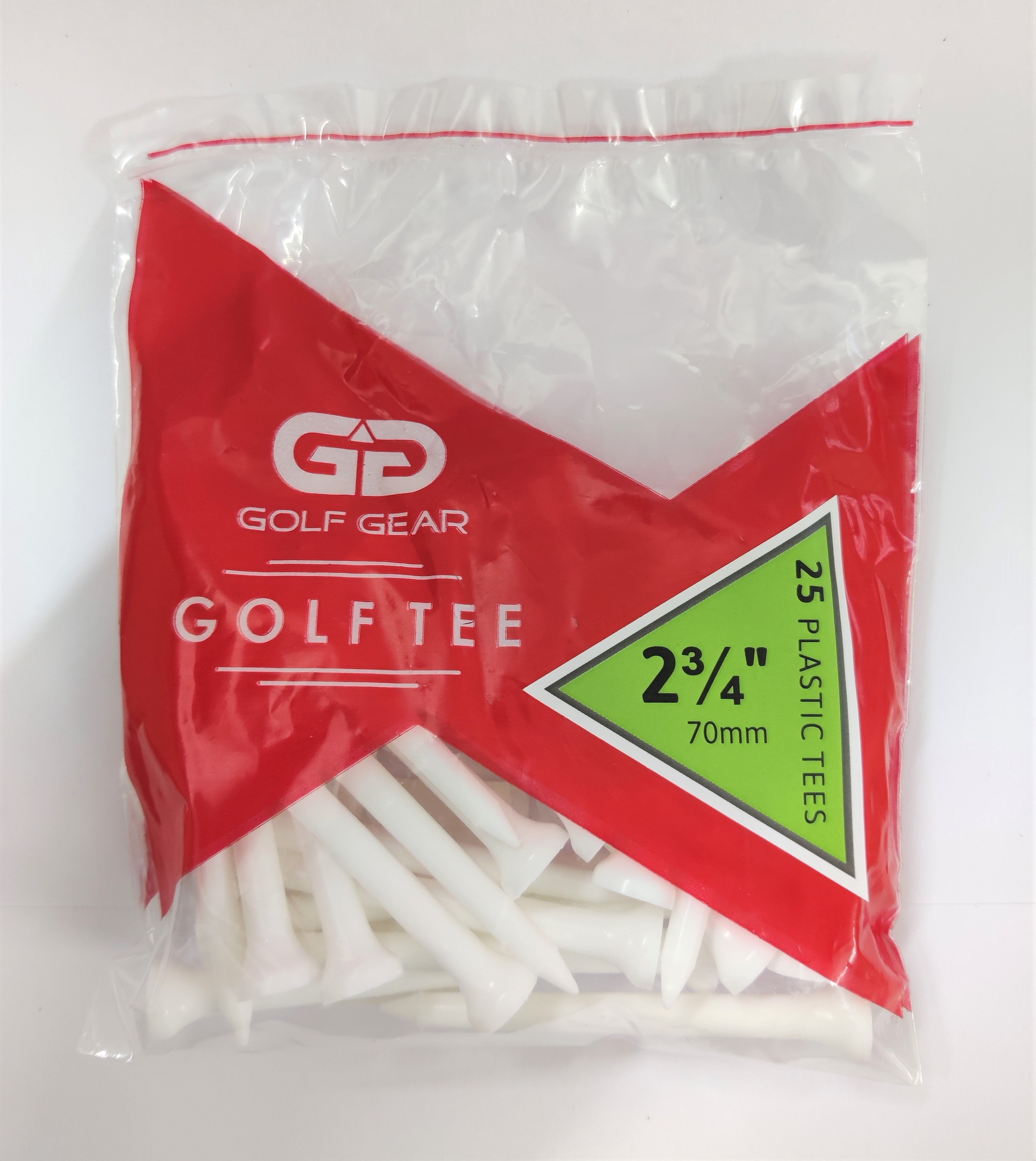 Golf Gear Plastic Golf Tees (3 Sizes)