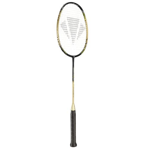 Carlton Thunder Shox 1000 Strung Badminton Racket (Black/Golden)