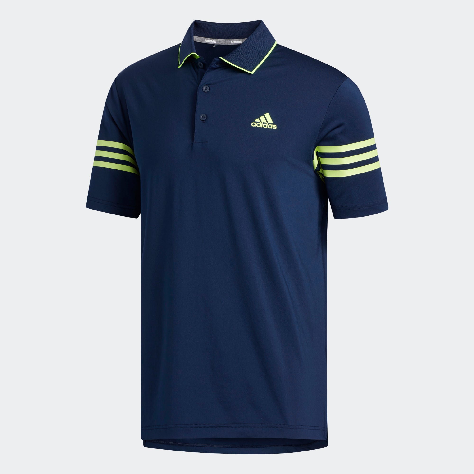 Adidas Ultimate365 Blocked Polo Tshirt (Navy/Solar Yellow) (US Sizes)