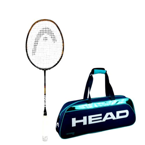 Head Tenor X Unstrung Badminton Racket With Head Inferno 50 Kit Bag Free