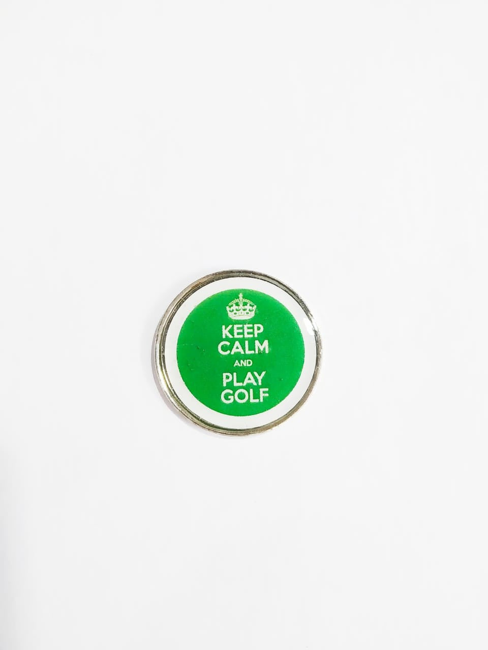 GolfBasic Keep Calm Golf Ball Marker & Hat Clip