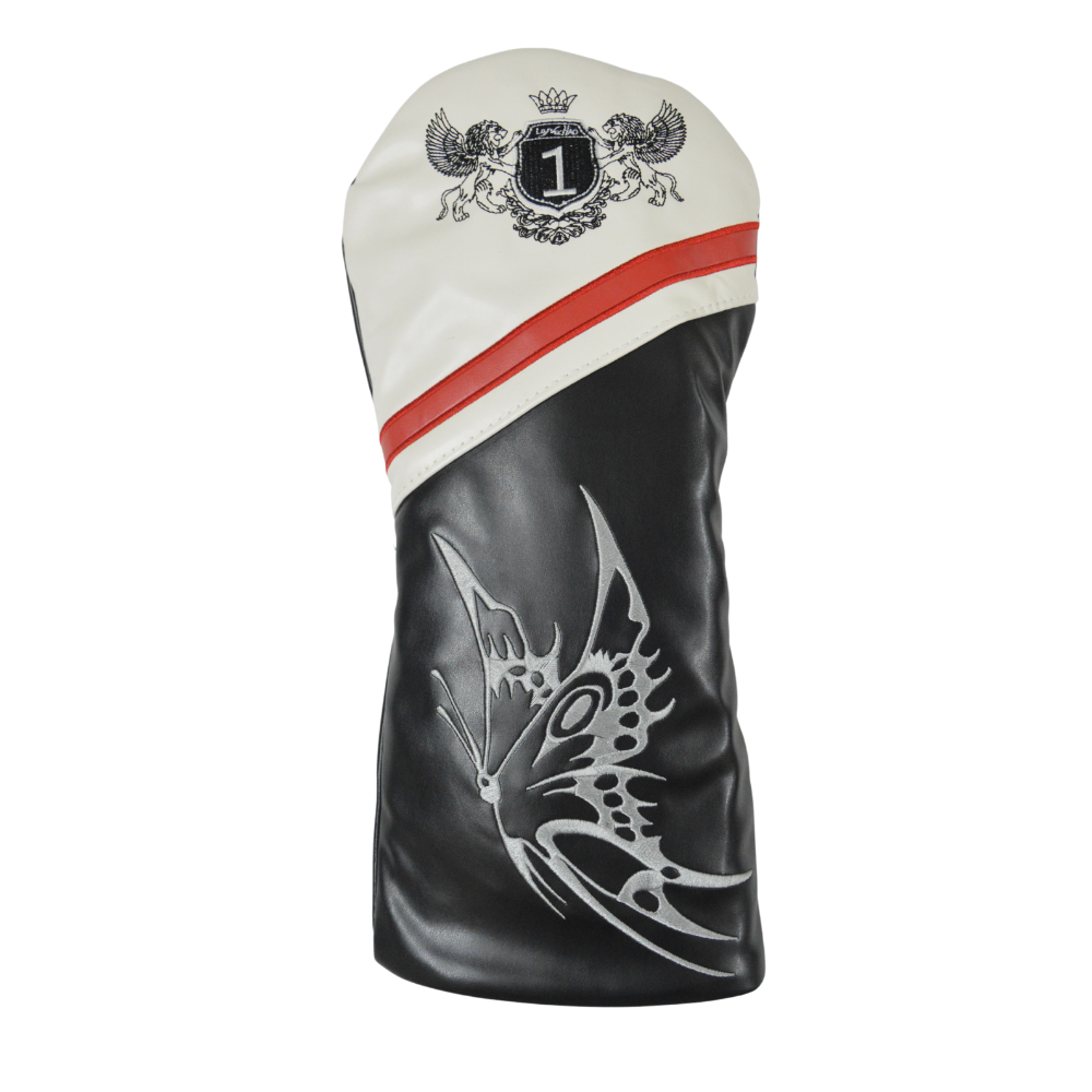GolfBasic Embroidered Wood Head Covers (Set of 3 pcs)