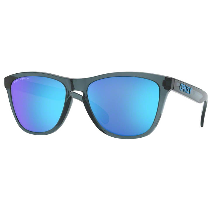 Oakley 0OO9013 FrogSkins Crystal Black Prizm Sapphr Irid Polar Sunglasses- Only Prepaid Order
