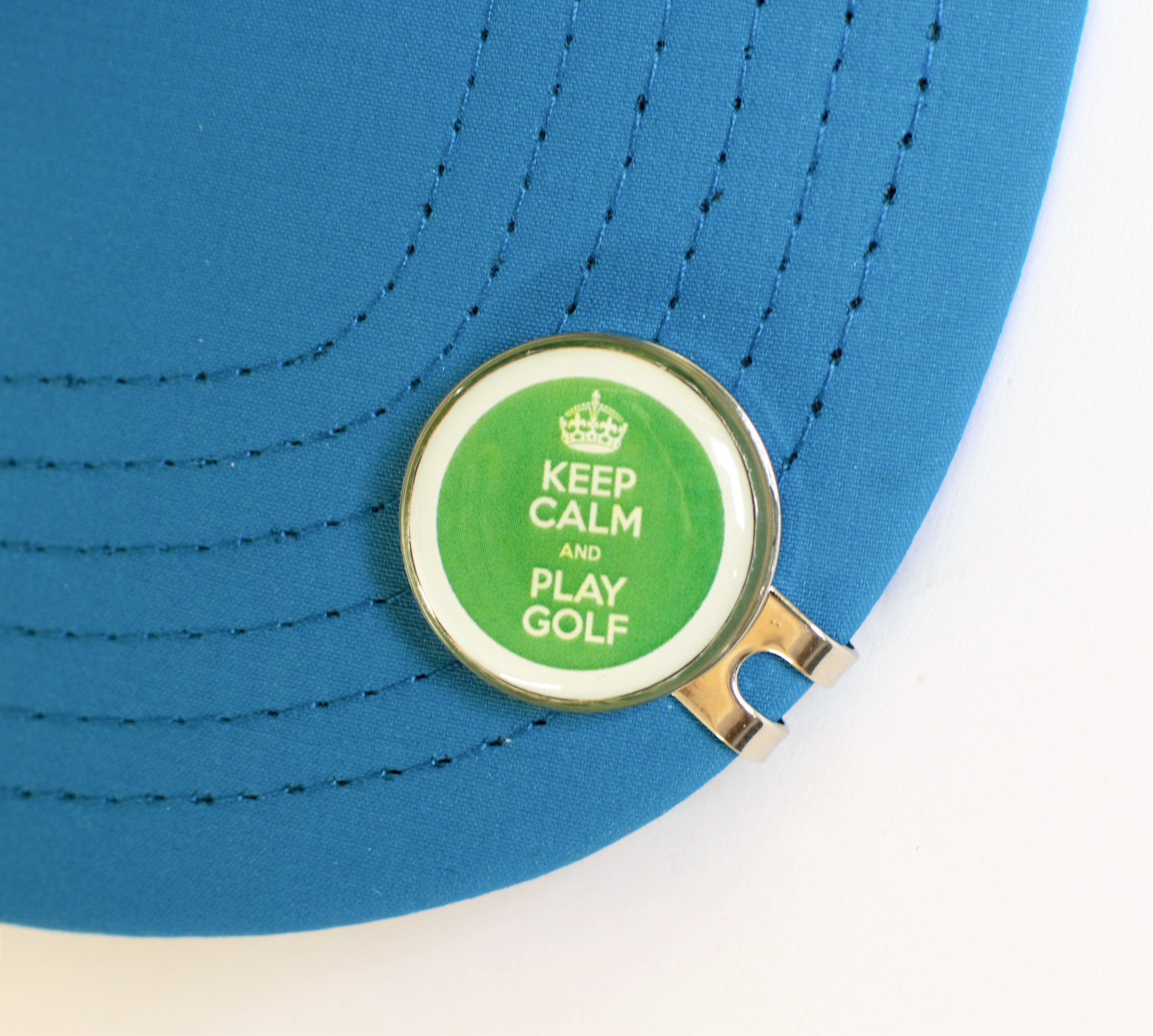 GolfBasic Keep Calm Golf Ball Marker & Hat Clip