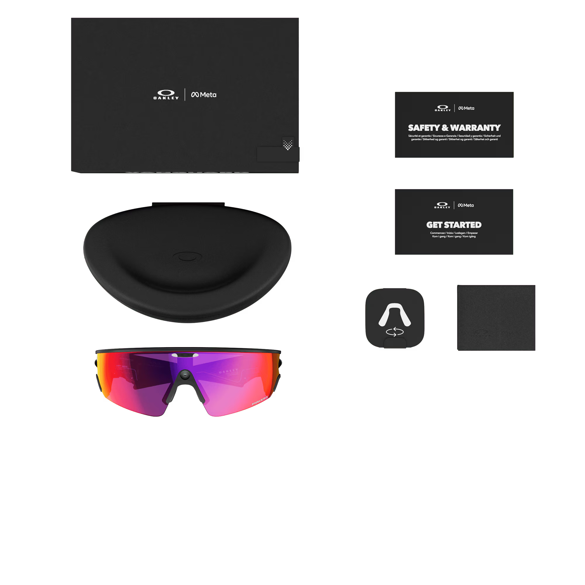 Oakley Meta Vanguard AI Smart Performance Glasses with Meta AI & Prizm Lenses (0OW800180010152)