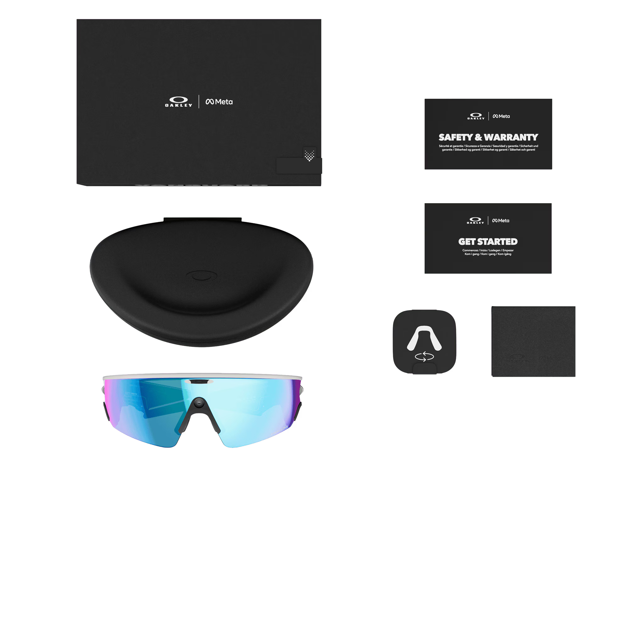 Oakley Meta Vanguard AI Smart Performance Glasses with Meta AI & Prizm™ Sapphire Lenses