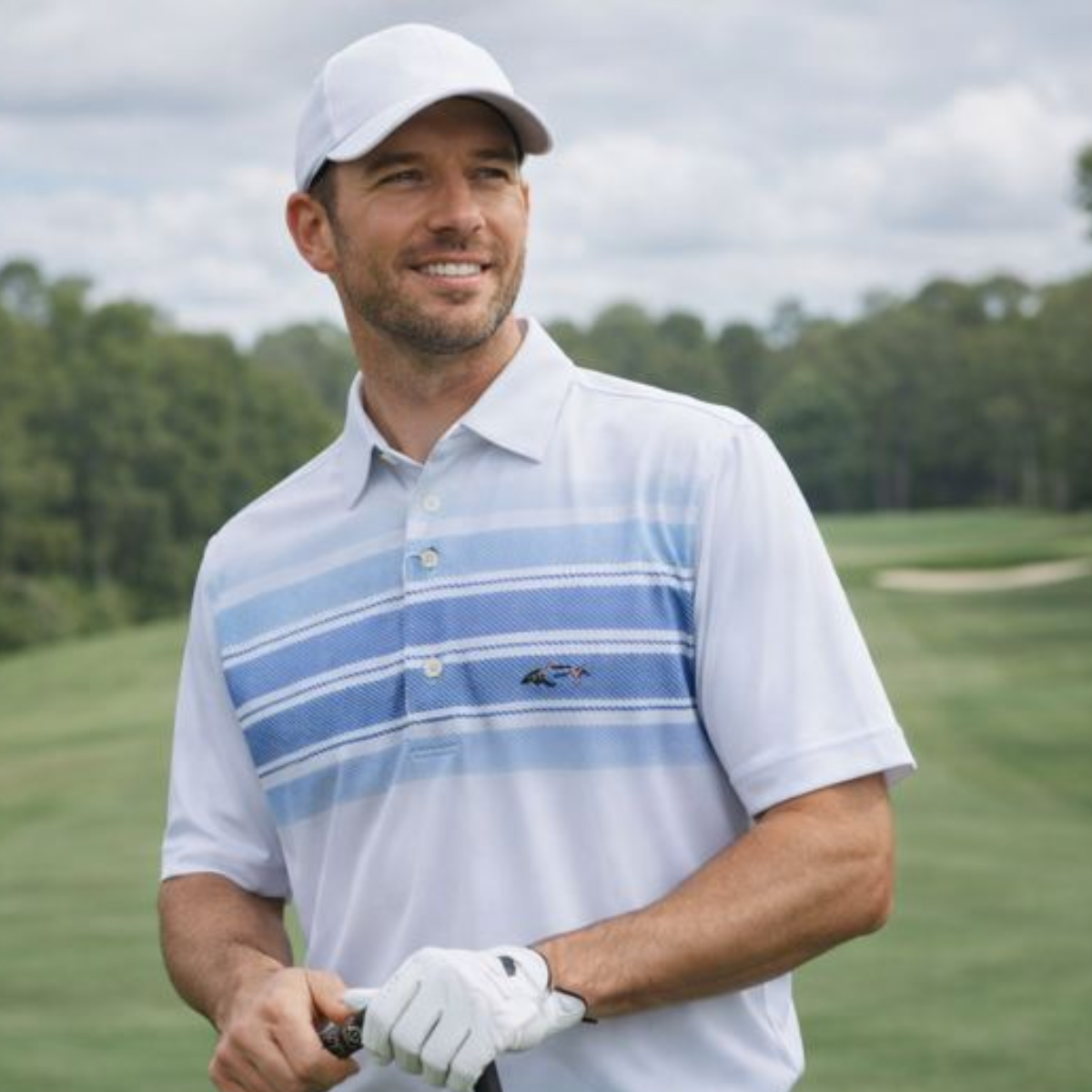 Greg Norman Men’s Sea Breeze Golf Polo T-shirt