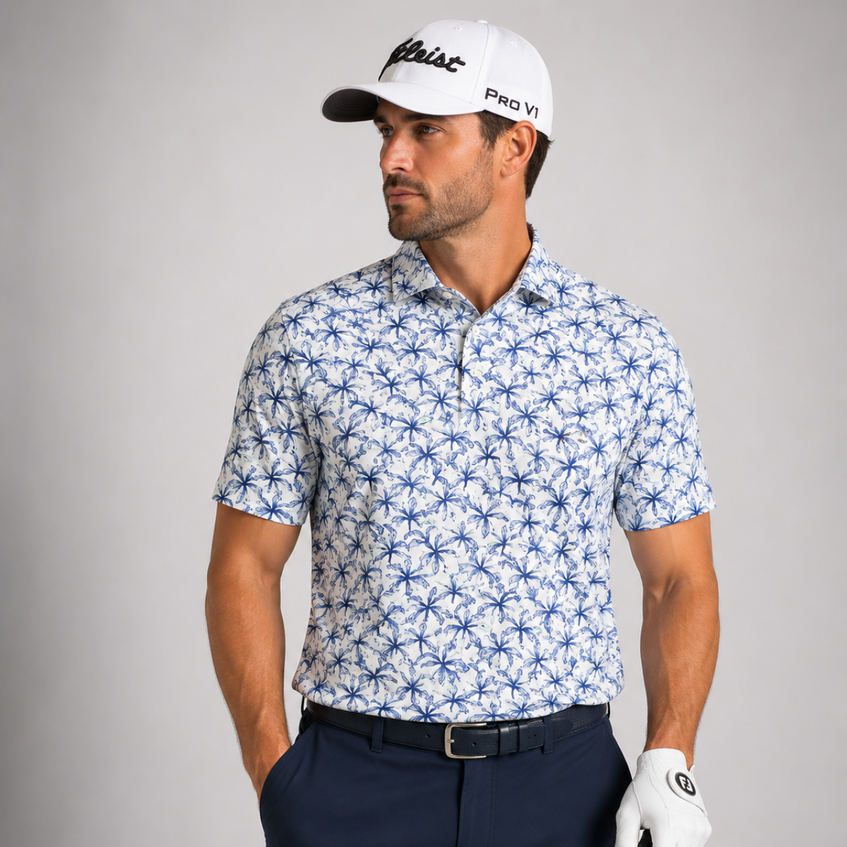 Greg Norman Men’s Coastal Palm Golf Polo Tshirt