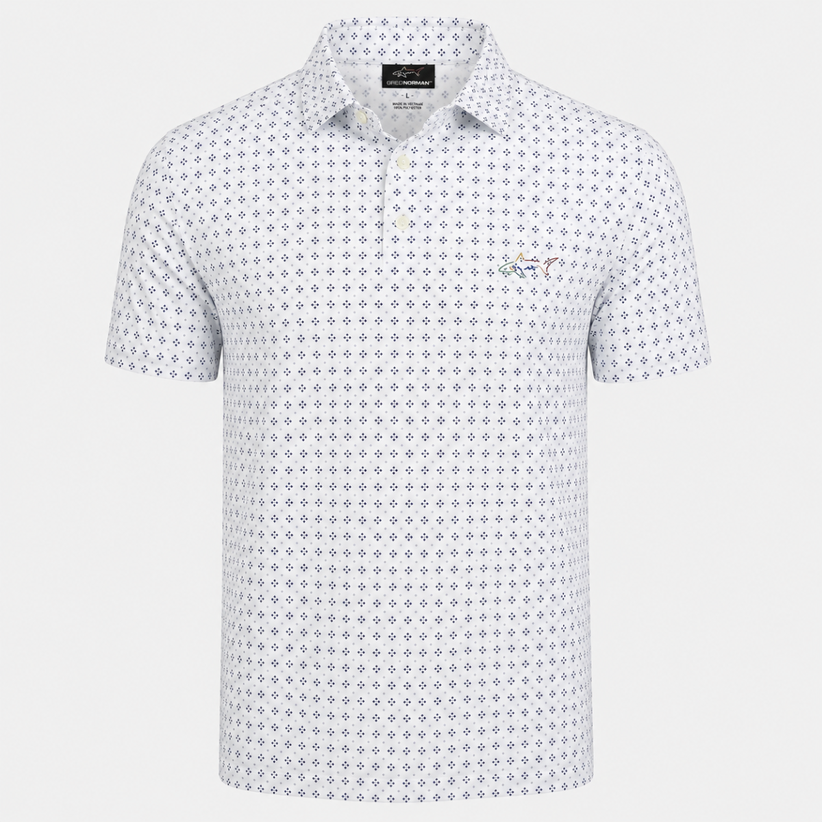 Greg Norman Men’s Signature Print Polo Tshirt