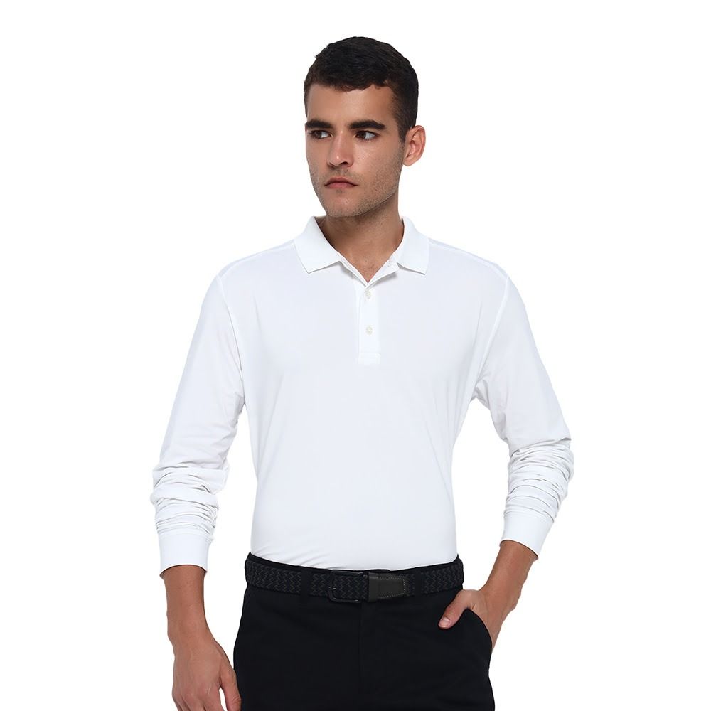 Jack Nicklaus Men’s Euro Detail Performance Long Sleeve Golf T-Shirt