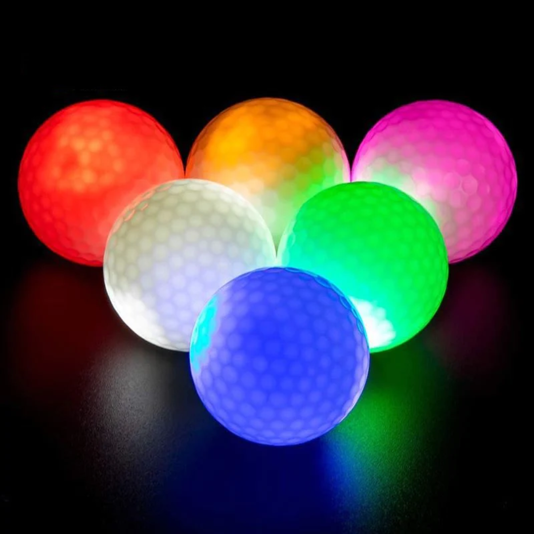 GolfBasic LED Multicolor Light Up Golf Balls (Pack of 3)