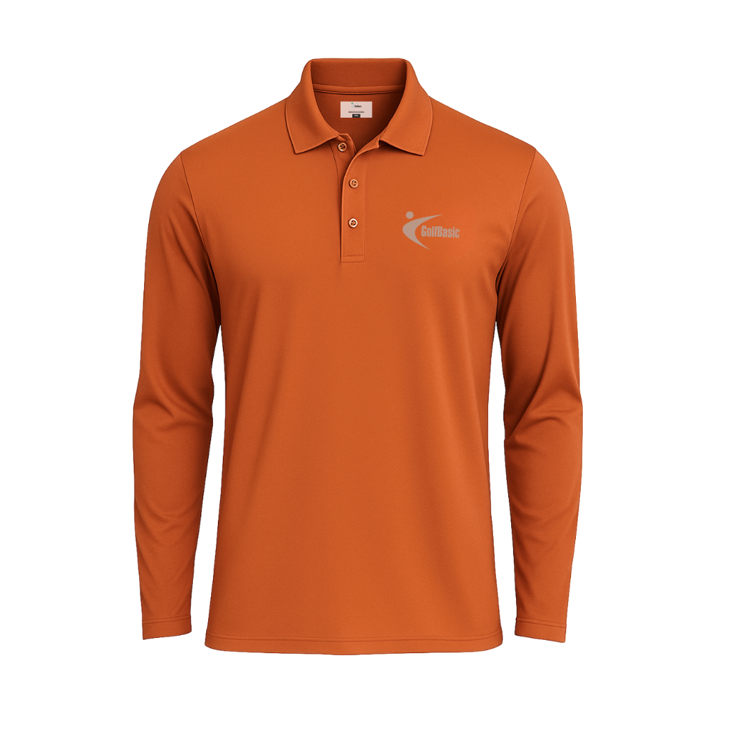 GolfBasic Men's Long Sleeves Polo T Shirt  (Indian Size)