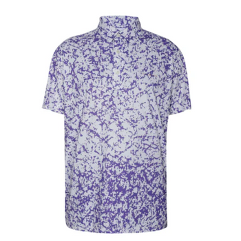 Sligo Men's Marble Printed Polo T-shirt (Indian Size)
