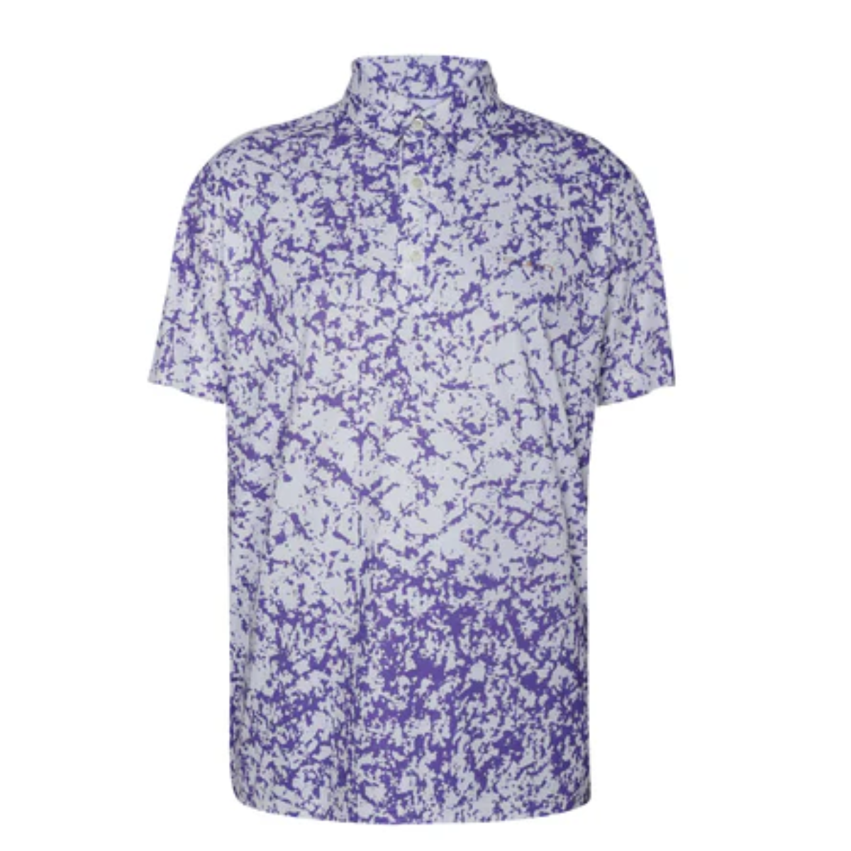 Sligo Men's Marble Printed Polo T-shirt (Indian Size)