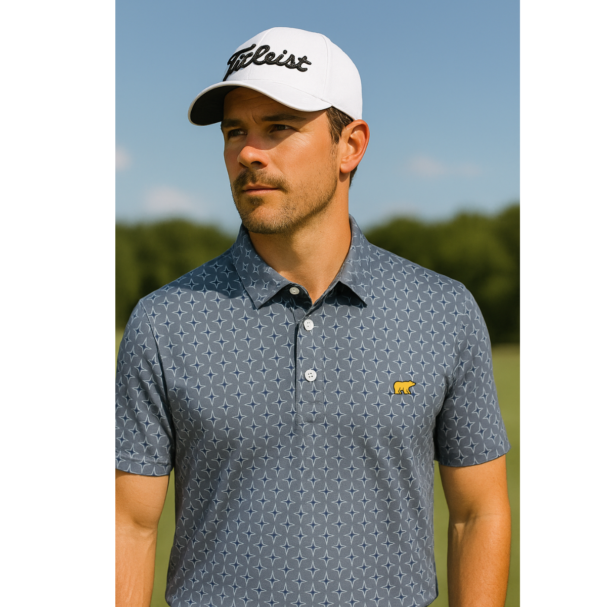 Jack Nicklaus Men's Diamond Black Golf Polo T-Shirt