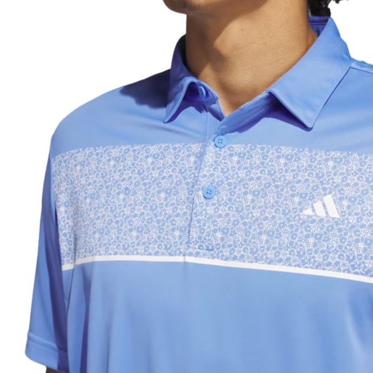 Adidas  Men’s Chest Print Polo T-Shirt -(US Size)