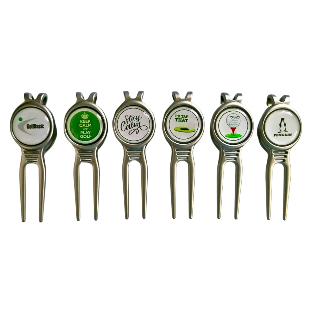 GolfBasic Divot Repair Tool with Metal & Magnetic Ball Marker