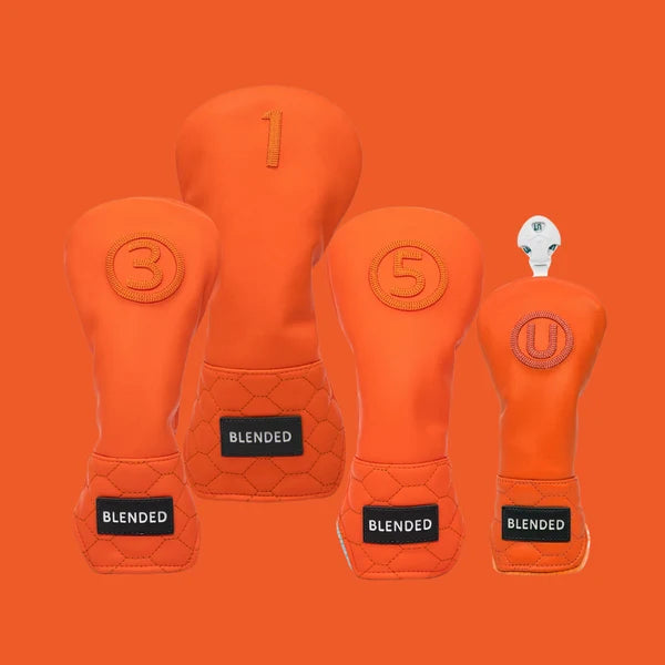 GolfBasic Orange Crush Golf Headcover Set