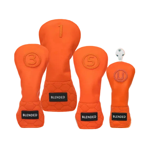 GolfBasic Orange Crush Golf Headcover Set