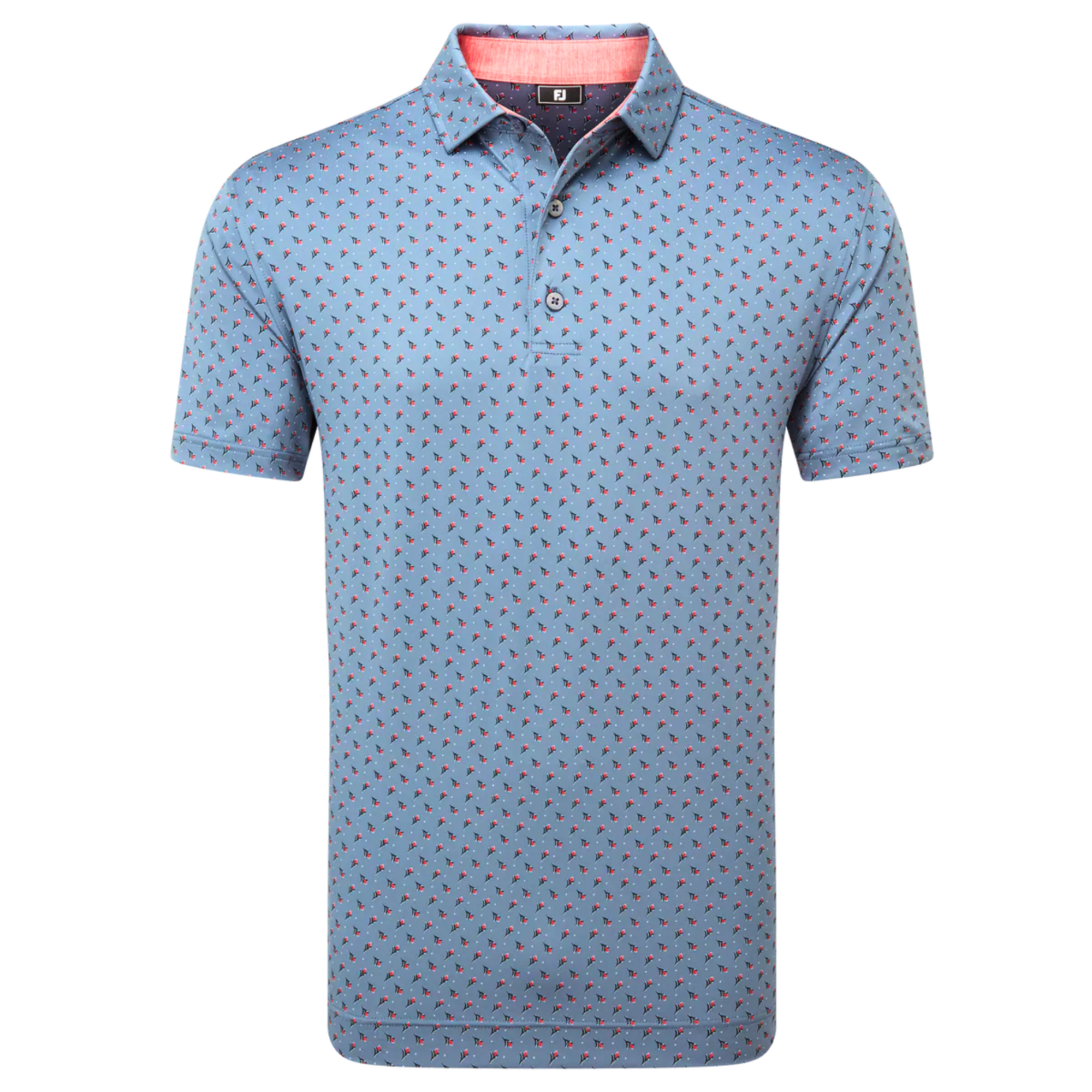 FootJoy Men's Flower Bud Foulard Golf Polo T-Shirt