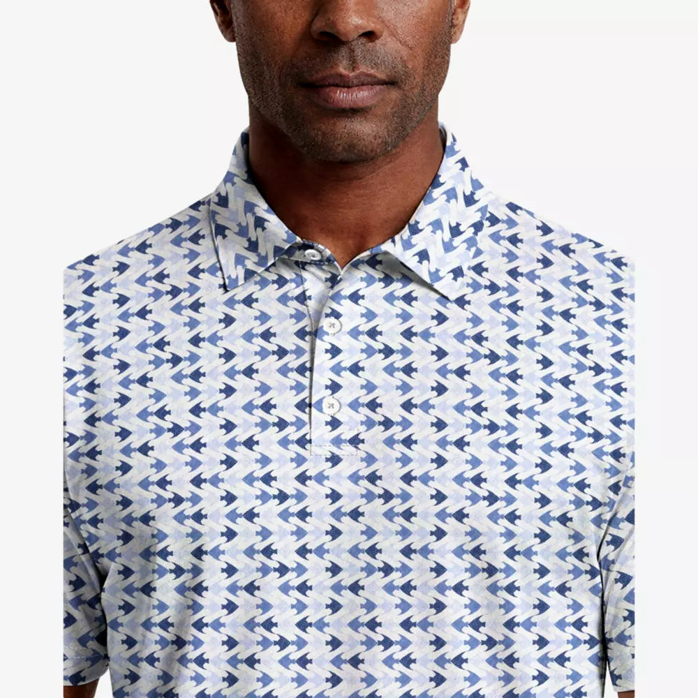 PGA Tour All Over Novelty Printed Men's Golf Polo T-Shirt