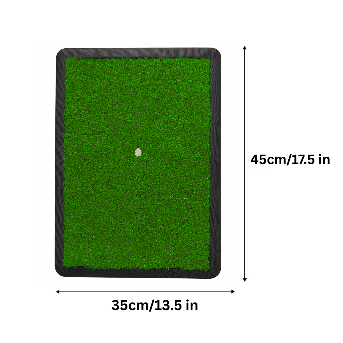GolfBasic Golf Hitting Mat with Rubber Tee