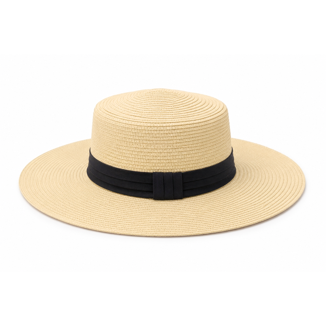 GolfBasic Wide Brim Ladies Straw Hat