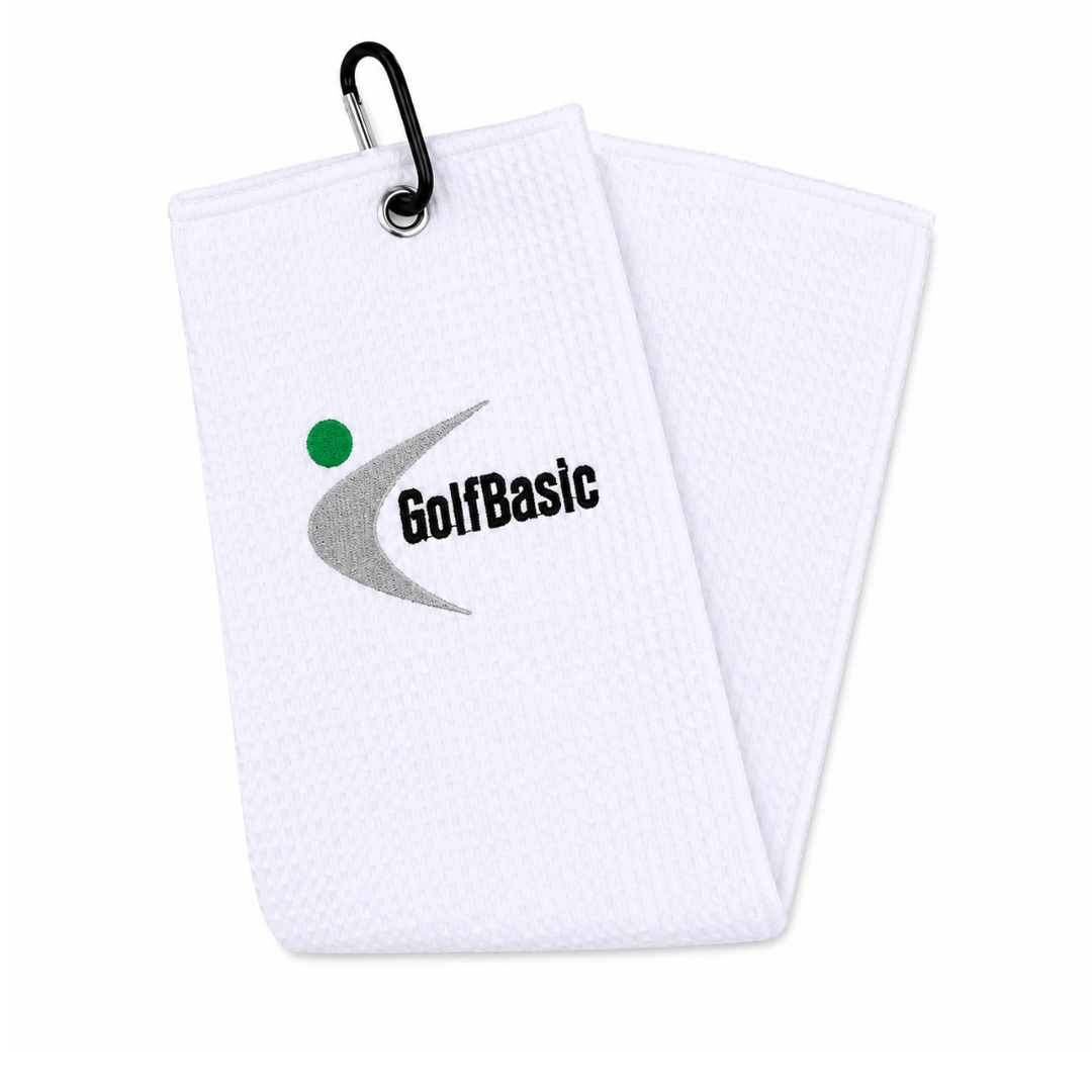 GolfBasic Microfibre Golf Towel with Carabiner
