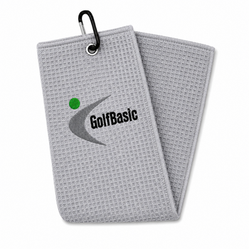 GolfBasic Microfibre Golf Towel with Carabiner