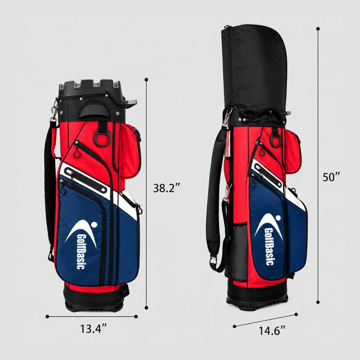 GolfBasic Premium 14 Divider Cart Bag