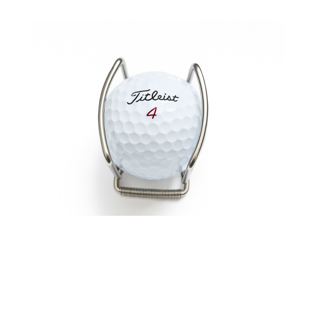 GolfBasic Ball Holder Metal Clip (Pack of 2)