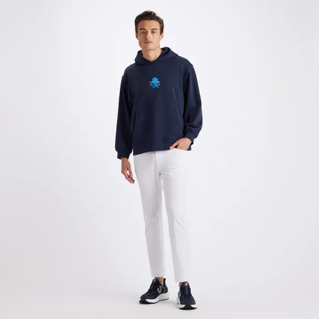 G/FORE Coordinates Oversized French Terry Golf Unisex Hoodie - Twilight
