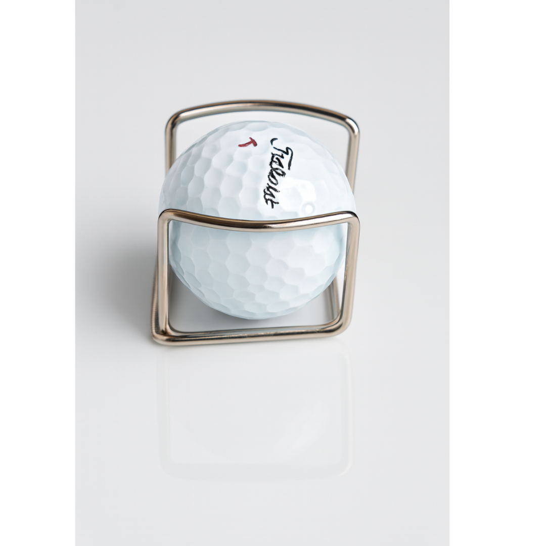 GolfBasic Ball Holder Metal Clip (Pack of 2)