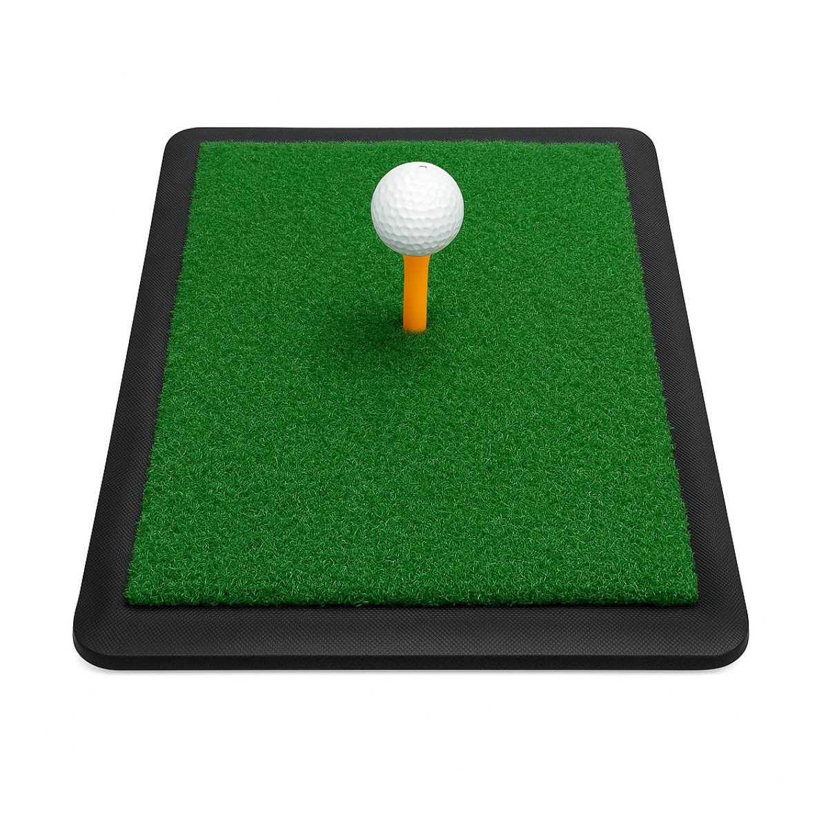 GolfBasic Golf Hitting Mat with Rubber Tee