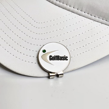GolfBasic Premium Etched Ball Marker & Magnetic Cap Clip