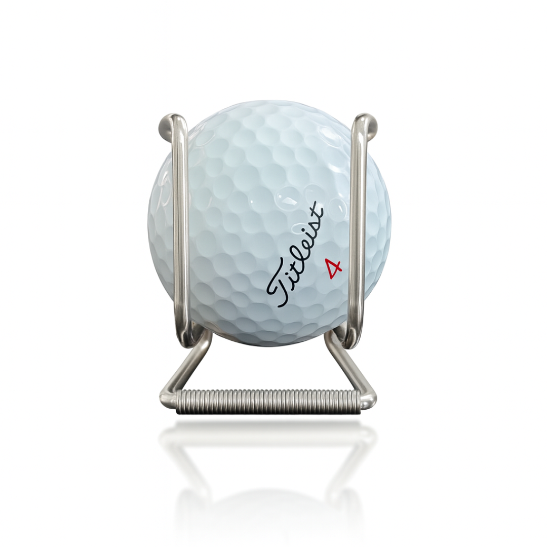 GolfBasic Ball Holder Metal Clip (Pack of 2)