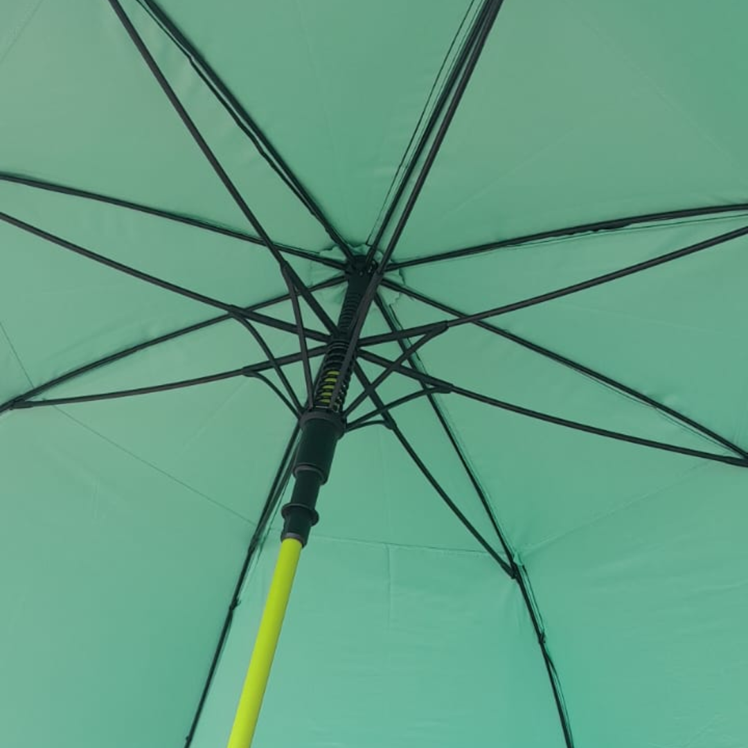 GolfBasic 60'' Double Canopy Golf Umbrella (Black/Lime)